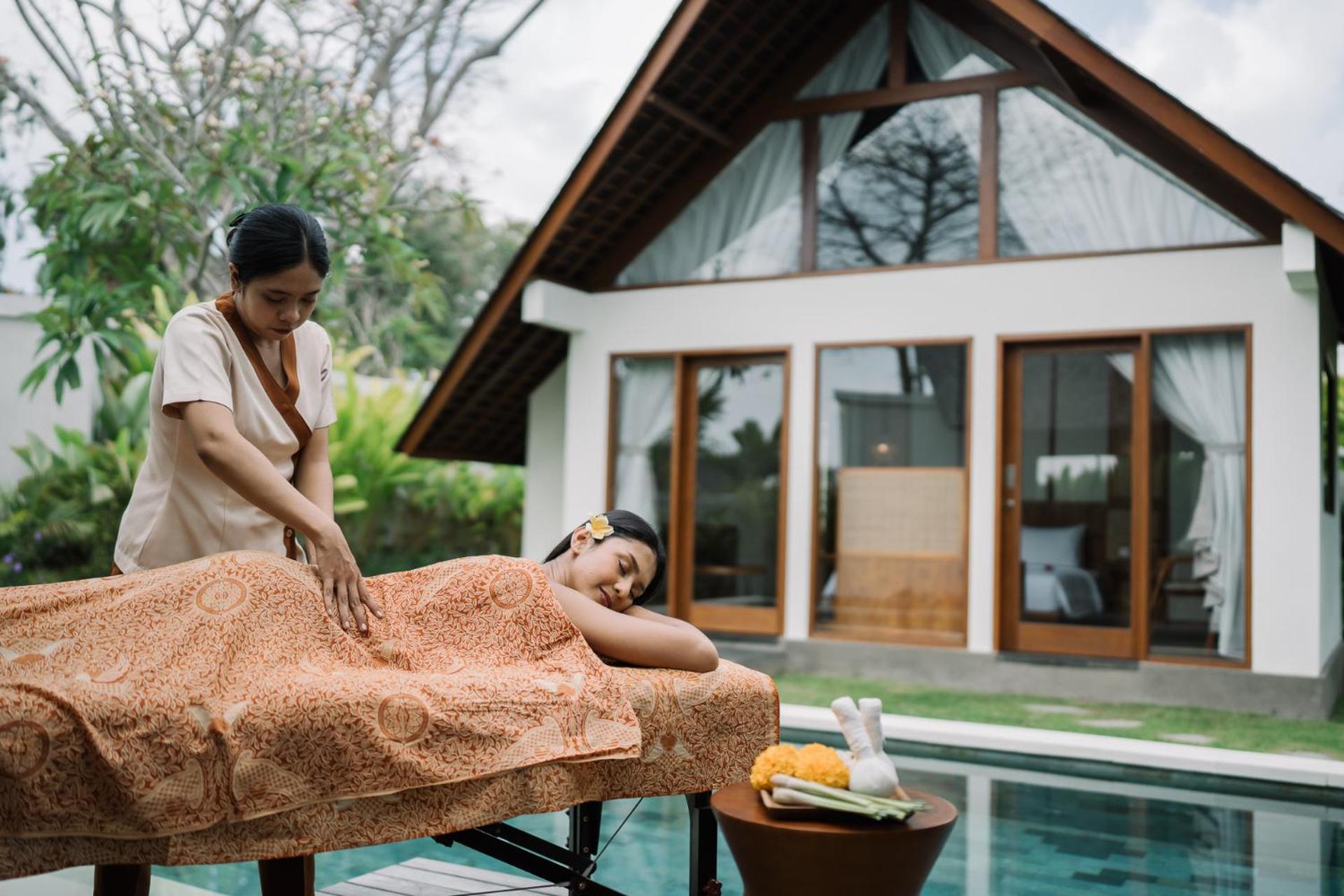 Arpana Luxury Private Pool Villas 金巴兰 外观 照片